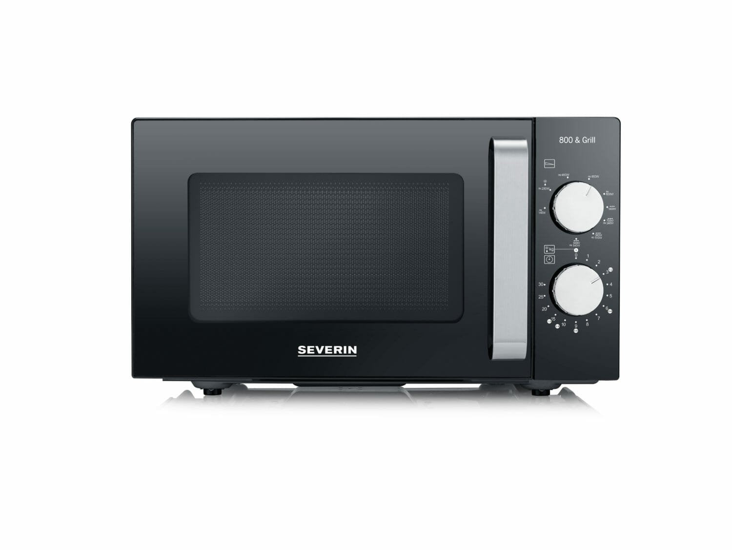 EAN 4008146037603 - Severin MW 7762 microondas Negro, Acero inoxidable Microondas con grill Encimera 20 L 800 W imagen 1