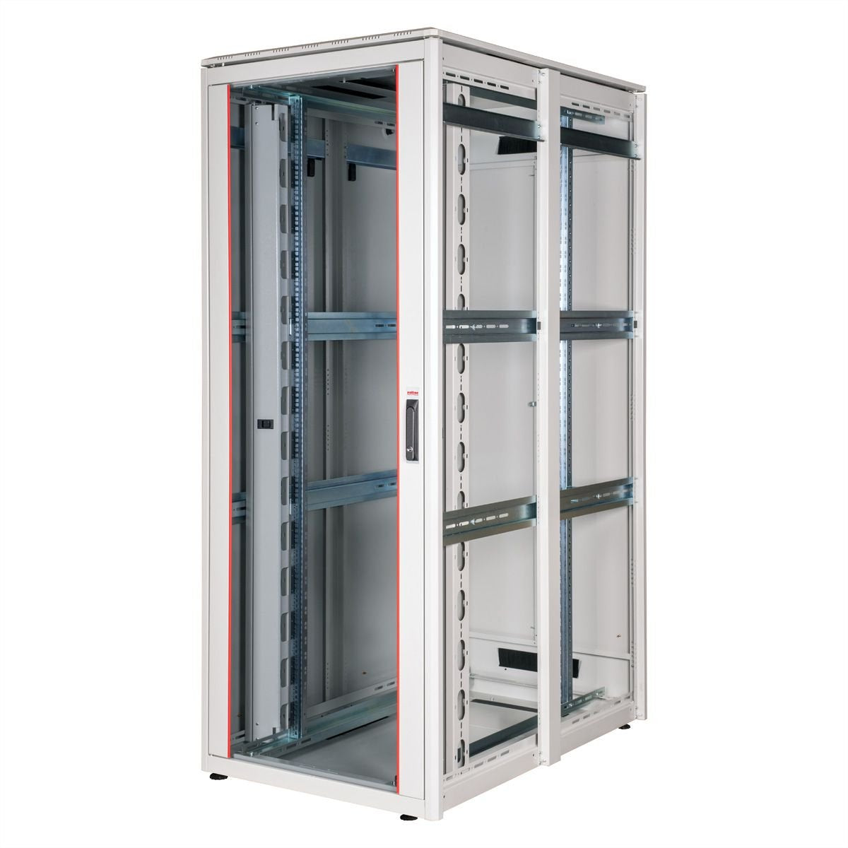 Roline 19-Zoll Netzwerkschrank Pro 42 He, 800x1200 Bxt Glastr Grau