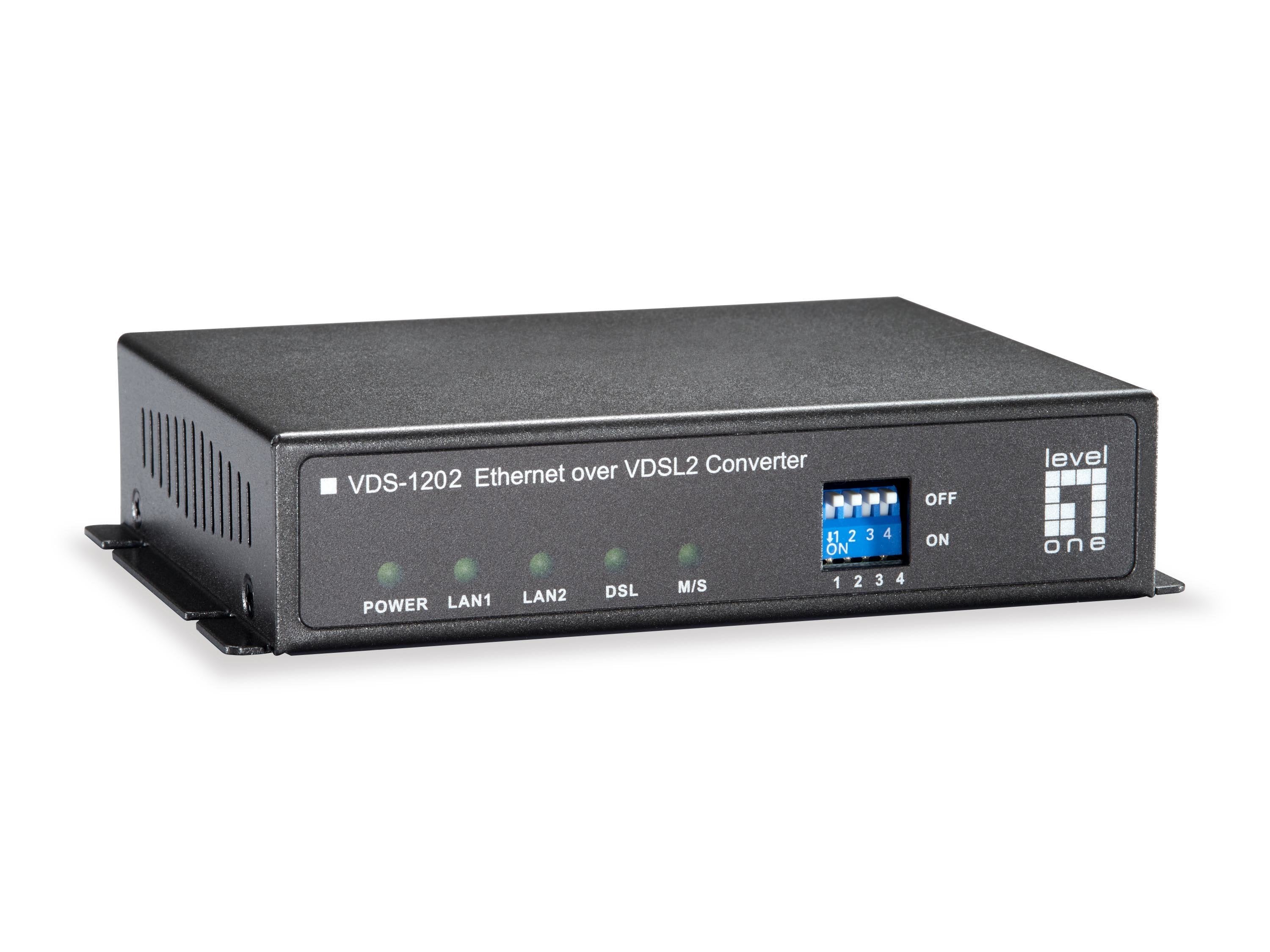 EAN 4015867209073 - LevelOne VDS-1202 convertidor de medio 100 Mbit/s Gris imagen 2