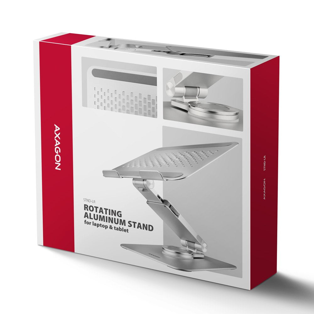 EAN 8595247908650 - Axagon STND-LR soporte para ordenador portátil Mesita plegable para ordenador portátil Plata 43,9 cm (17. imagen 23