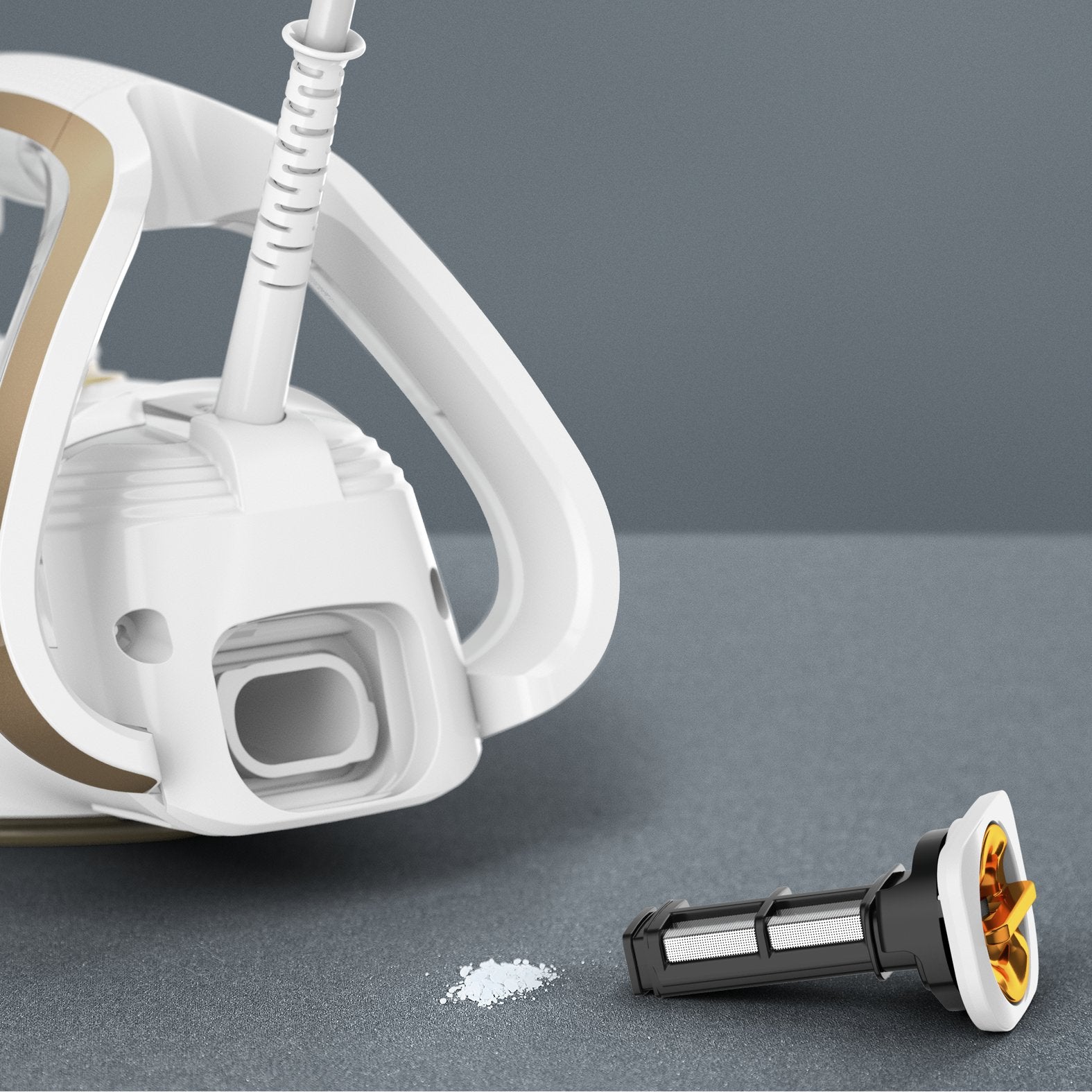 Tefal Puregliss Fv8042 Plancha Vapor-Seco Durilium Airglide Autoclean Soleplate 3000 W Bronce, Blanco