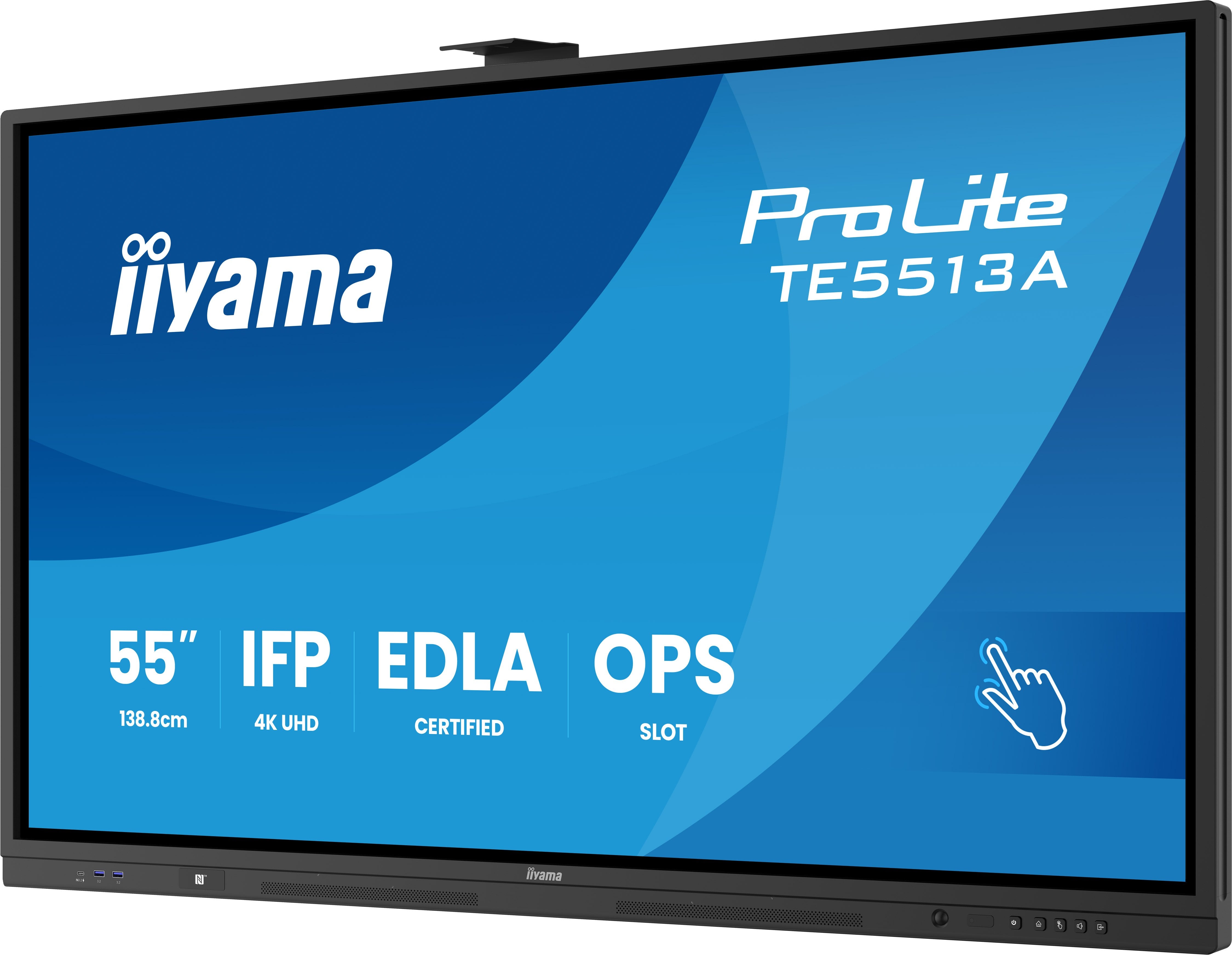 EAN 4948570124794 - iiyama TE5513A-B1AG pantalla de señalización Panel plano interactivo 138,7 cm (54.6") Wifi 450 cd / m² 4K imagen 6