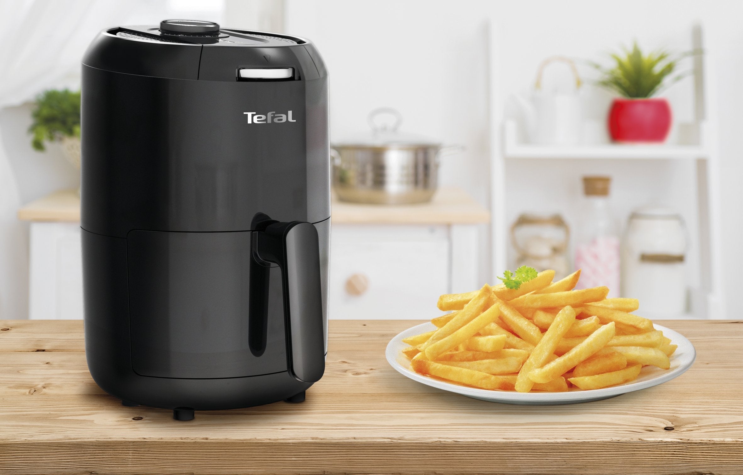 Freidora De Aire Tefal Ey1018 Caliente Frío, Negro