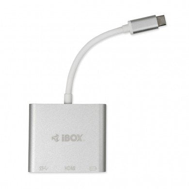 EAN 5901443052760 - iBox IUH3CFT1 base para portátil y replicador de puertos USB 3.2 Gen 1 (3.1 Gen 1) Type-C Plata imagen 5