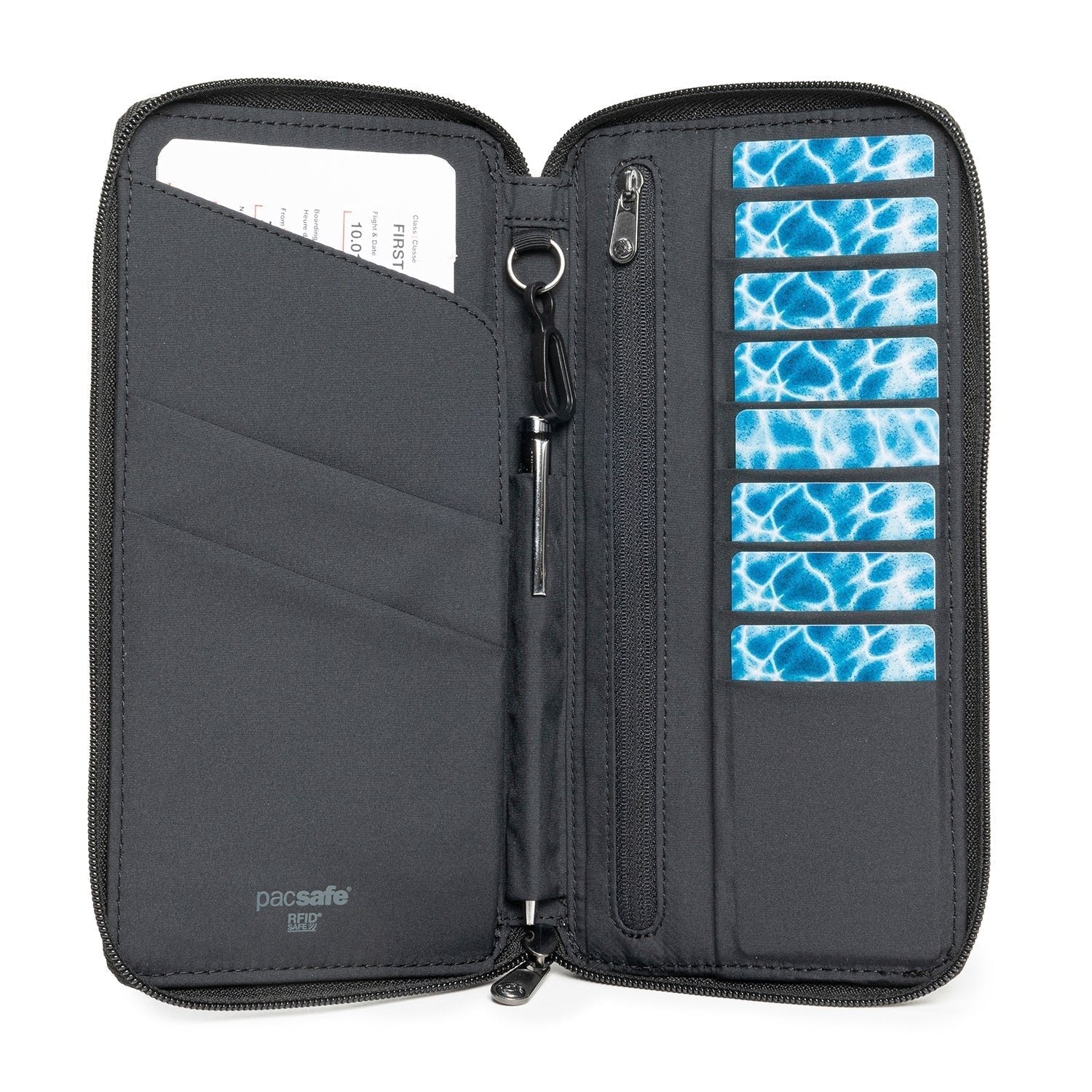 EAN 0688334002695 - Pacsafe 11055100 monedero, tarjetero y portadocumento de viaje Riñonera antirrobo de viaje Negro Poliéste imagen 3