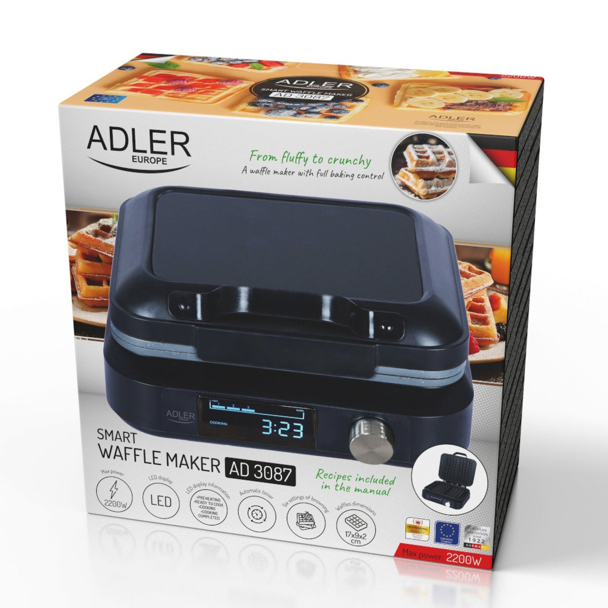 EAN 5905575907639 - Adler 2 barquillo(s) 1500 W Negro imagen 11