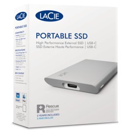 Lacie Portable 1tb Ssd 2.5" Nvme Usb-C Plata