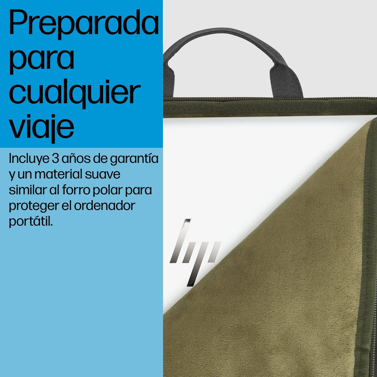 EAN 0197961660302 - HP 15.6 Modular Laptop Sleeve 39,6 cm (15.6") Verde, Gris imagen 5