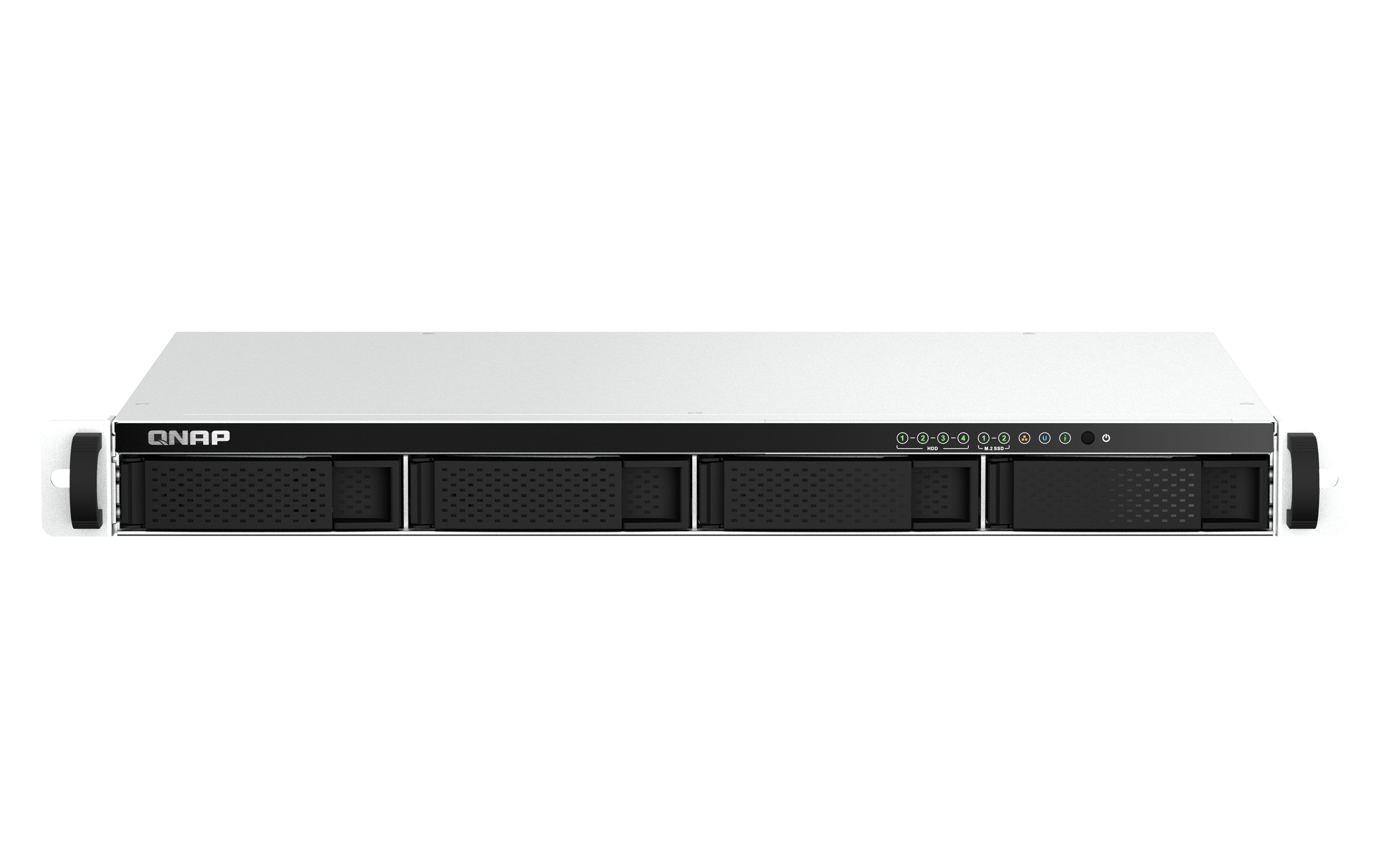 EAN 4711103082034 - QNAP TS-464eU NAS Bastidor (1U) Intel® Celeron® N5095 8 GB DDR4 0 TB QNAP Turbo System Aluminio, Negro imagen 1