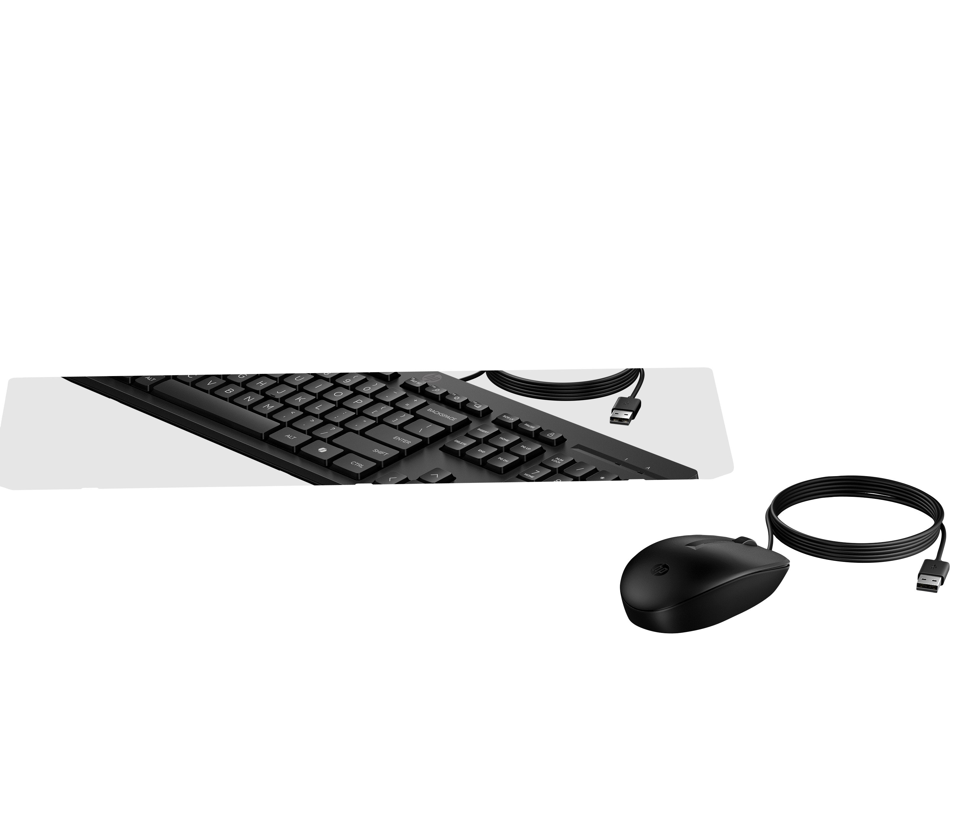 EAN 0198701790884 - HP 225 Wired Mouse and Keyboard Combo G2 teclado Ratón incluido Oficina USB Negro imagen 3