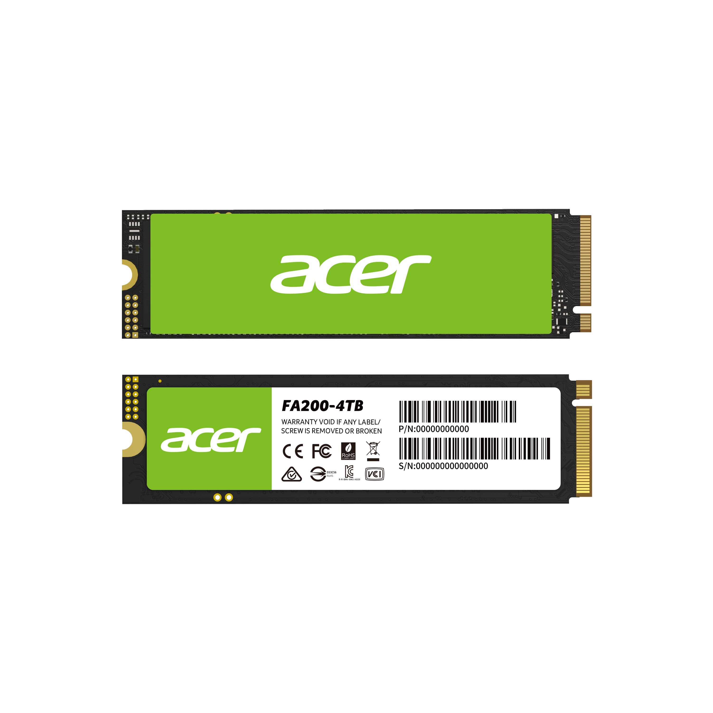 Acer Ssd Fa200 4tb Pcie Gen 4 X4