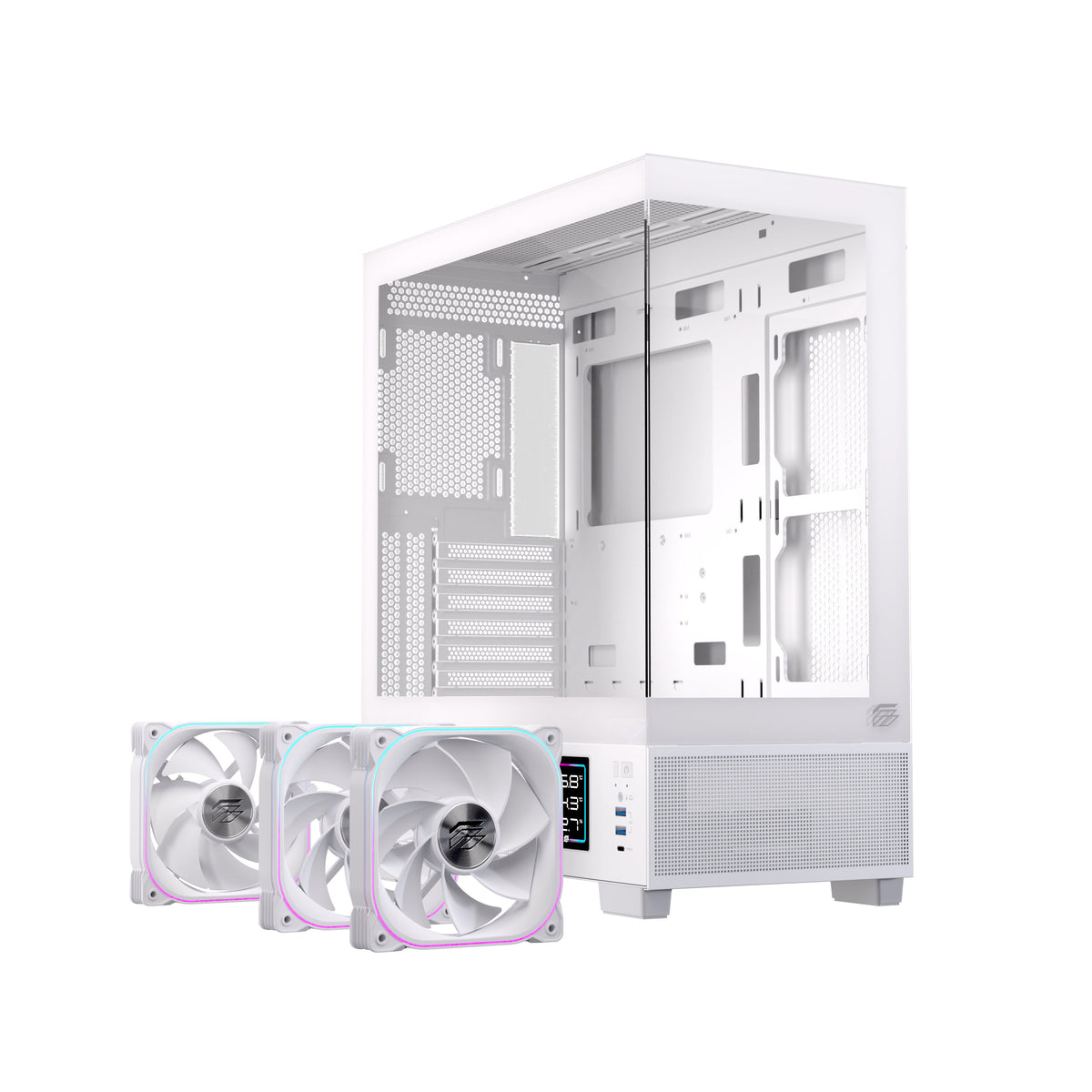 EAN 6977277360028 - Einarex EXCS-PR-51DR-W carcasa de ordenador Midi Tower Blanco imagen 2