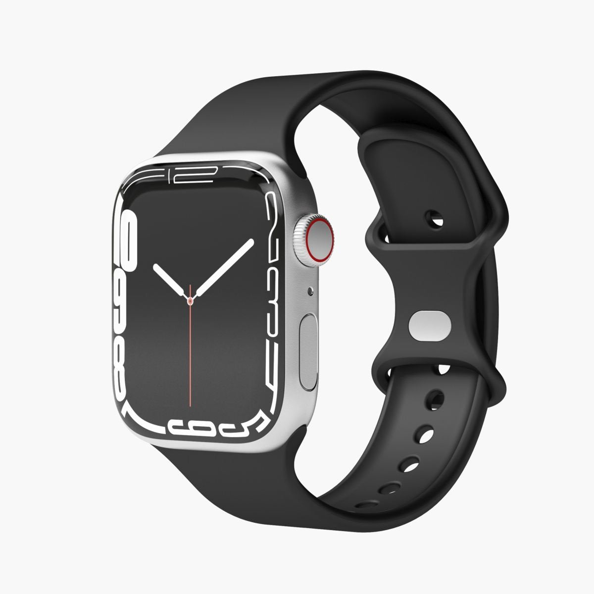 Vonmählen Watchstrap For Apple Silicone Loop Funda 2 Band One Negro Negro (Aws00006)