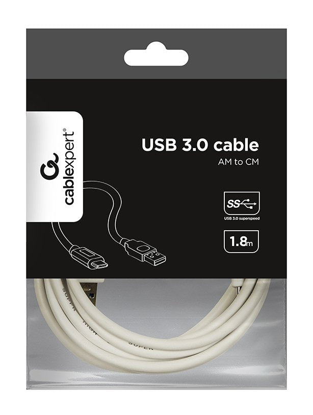 EAN 8716309097482 - Gembird CCP-USB3-AMCM-6-W cable USB USB 3.2 Gen 1 (3.1 Gen 1) 1,8 m USB A USB C Blanco imagen 2