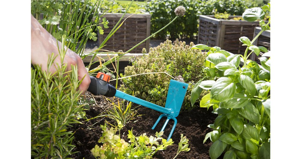 Gancho Pequeño Gardena Combisystem, 3 Puntas, Azada 08915-20