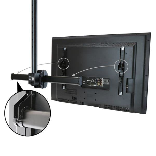 Startech.Com Base Soporte Vesa Ajustable De Montaje En Techo Para Pantallas De 37 A 70 Pulgadas - Mástil Corto
