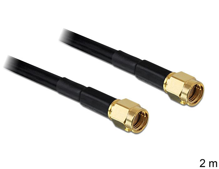 Delock Cable De Antena Rp-Sma Macho > Rp-Sma Macho Lmr195 2 M