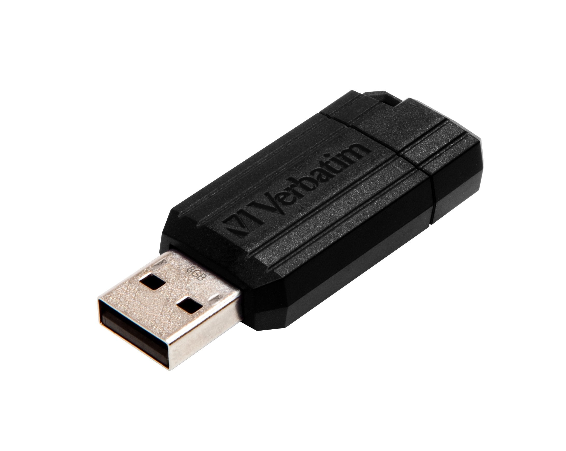 Pendrive Verbatim 2.0 8gb Store'N' Go Pin Stripe Negro