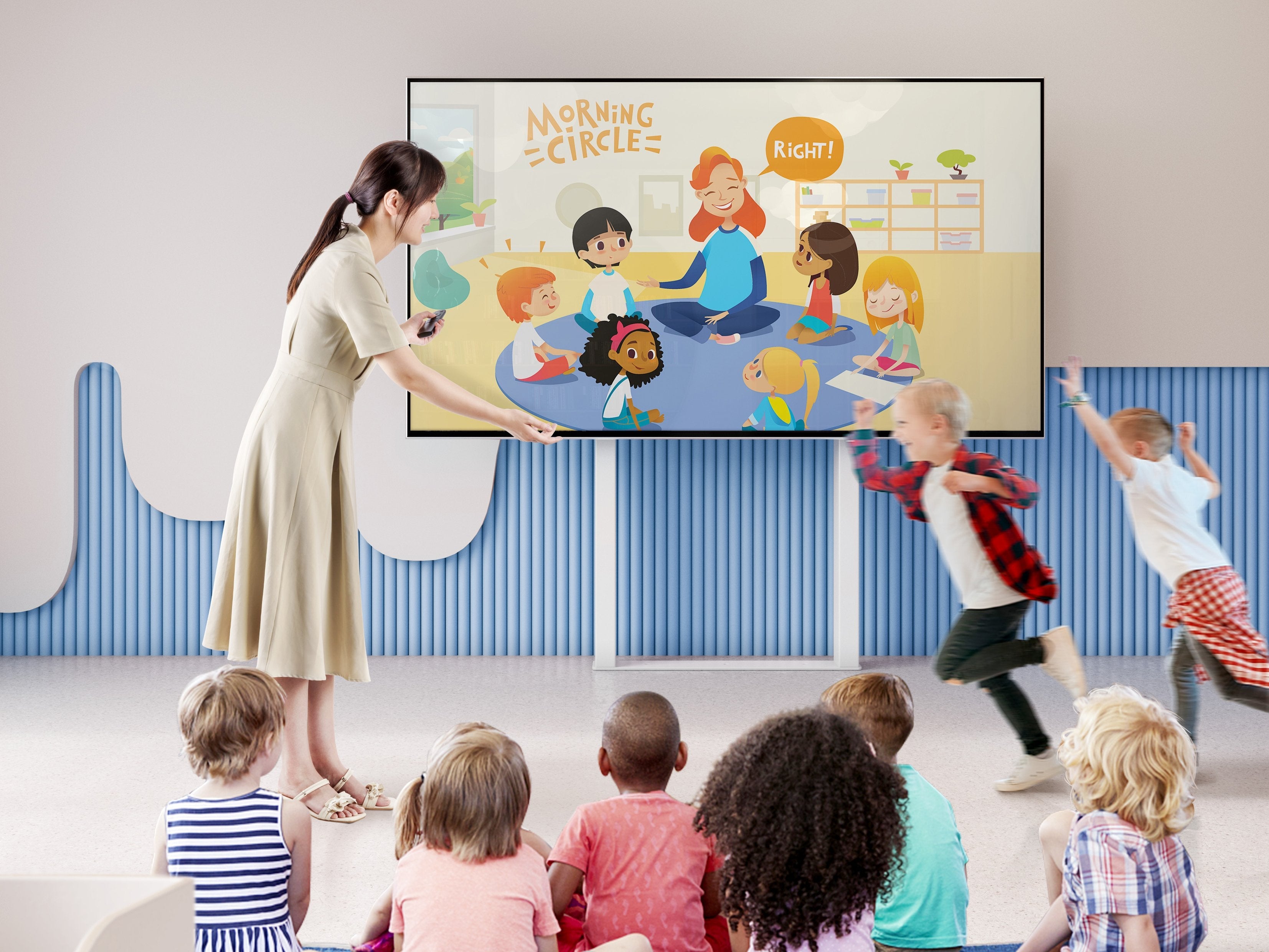 Soporte De Pared Motorizado Fijo Equip 650347 Pantalla 55"-100" Hasta 120kg Vesa Max 800x600