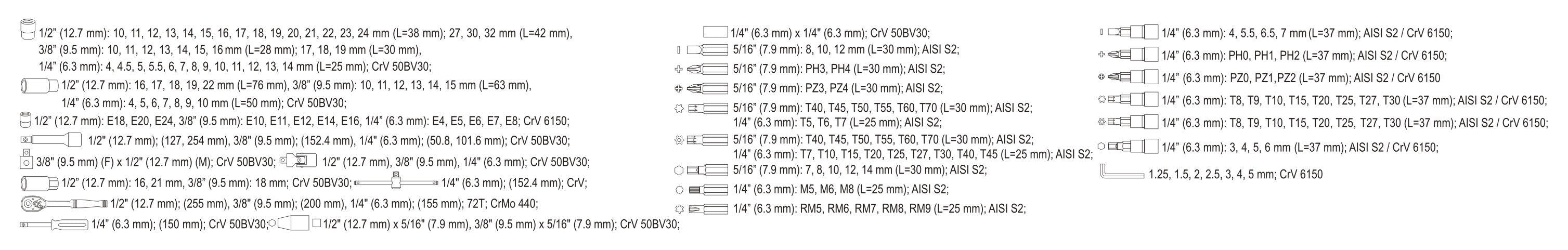 EAN 5906083389313 - Yato YT-38931 juego de herramientas mecanicas imagen 6