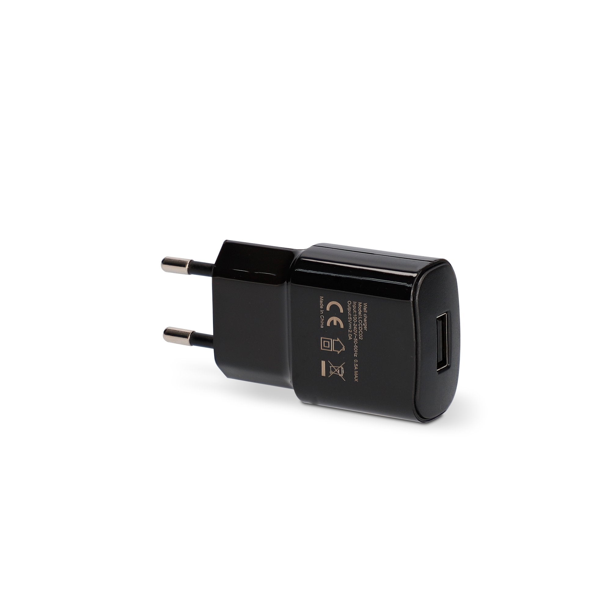 Ksix Lccdc02 Negro Cargador De Red Eléctrica Usb-A + Cable Usb-C