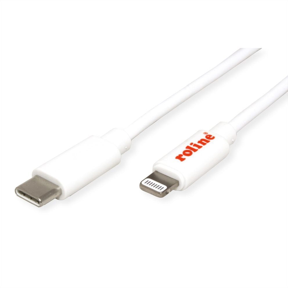 Roline Usb Sync- & Ladecable, Typ C 8pin Connector, Wei, 1 M