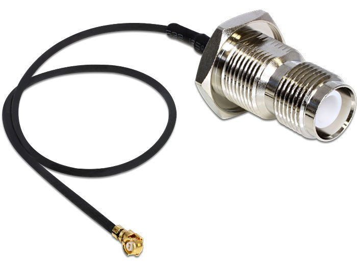 Delock Antennencable Rp-Tnc Buchse Zum Einbau Zu I-Pex Inc., Mhf® I Stecker 1.37 20 Cm Spritzwassergeschützt