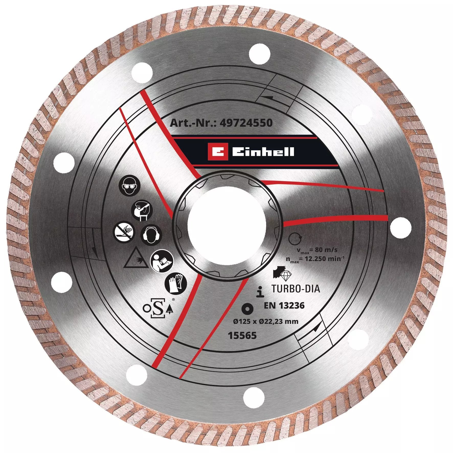EAN 4009317245506 - Einhell 49724550 accesorio para amoladora angular Corte del disco imagen 1