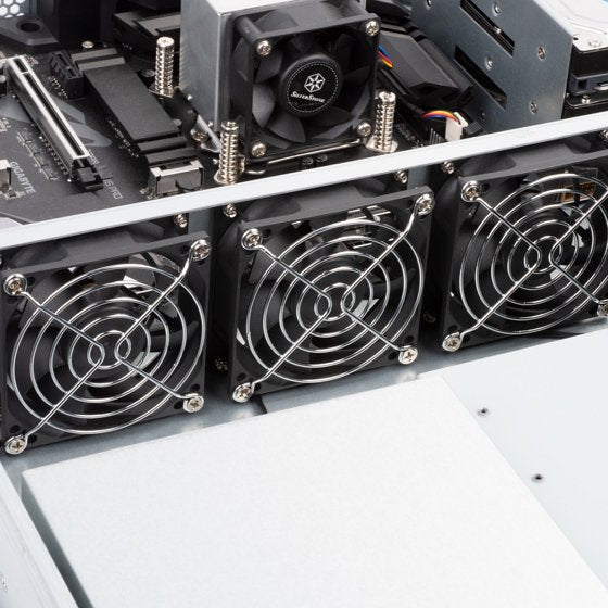 Bandeja Silverstone Rm23-502 2,5/3,5/5,25" Para Disco Duro Negro, Plata