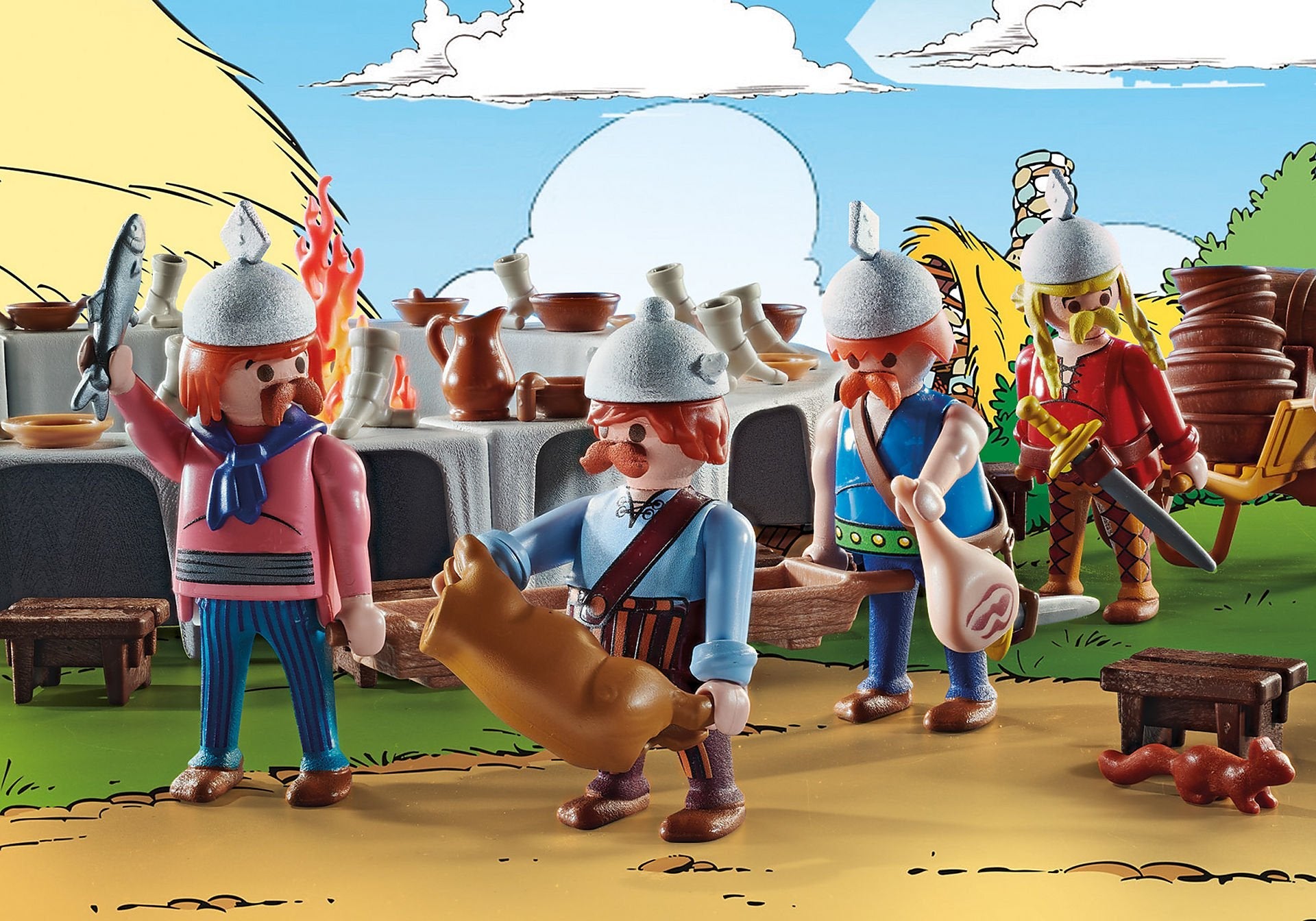 Playmobil 70931 Asterix: Banquete De La Aldea