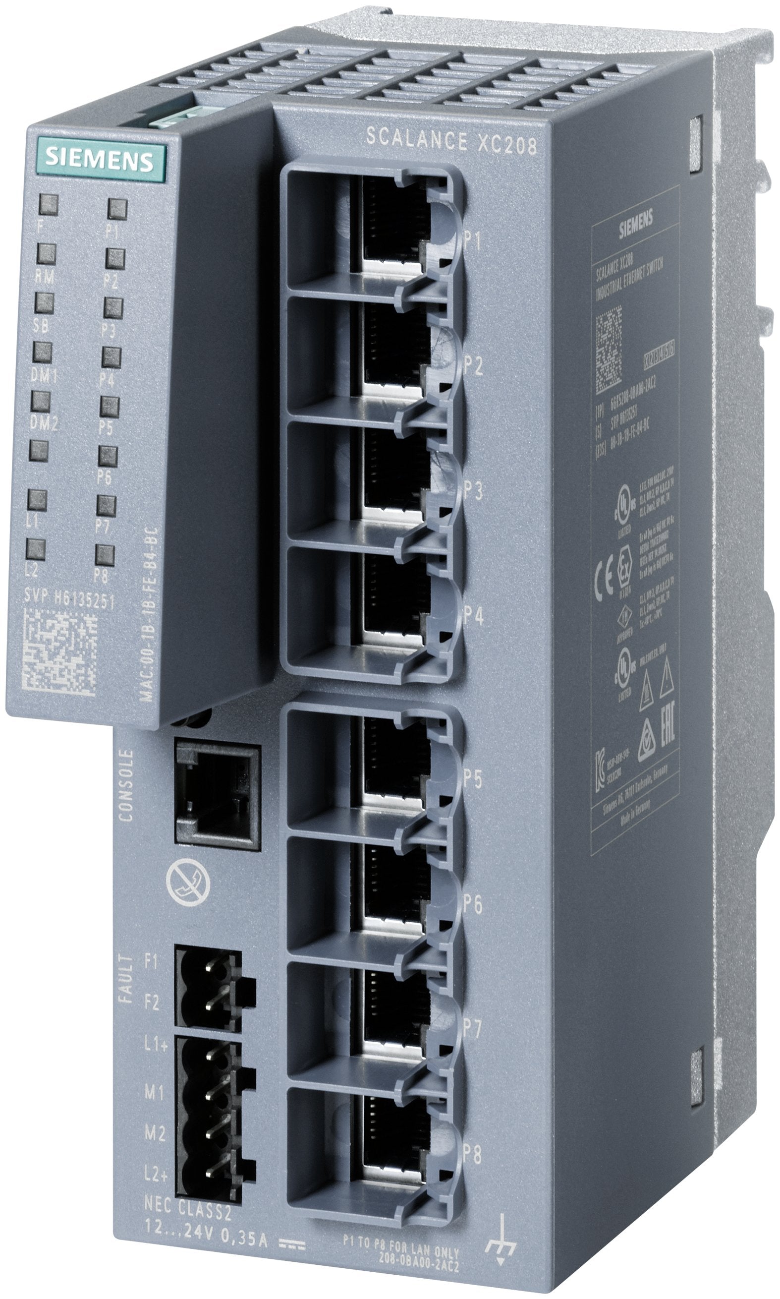 EAN 4047622314890 - Siemens 6GK5208-0BA00-2AC2 switch imagen 1