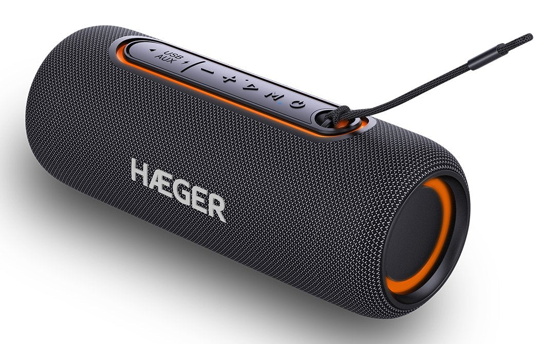 Altavoz Portátil Haeger Sp-10w.003a Fiesta Estéreo Negro