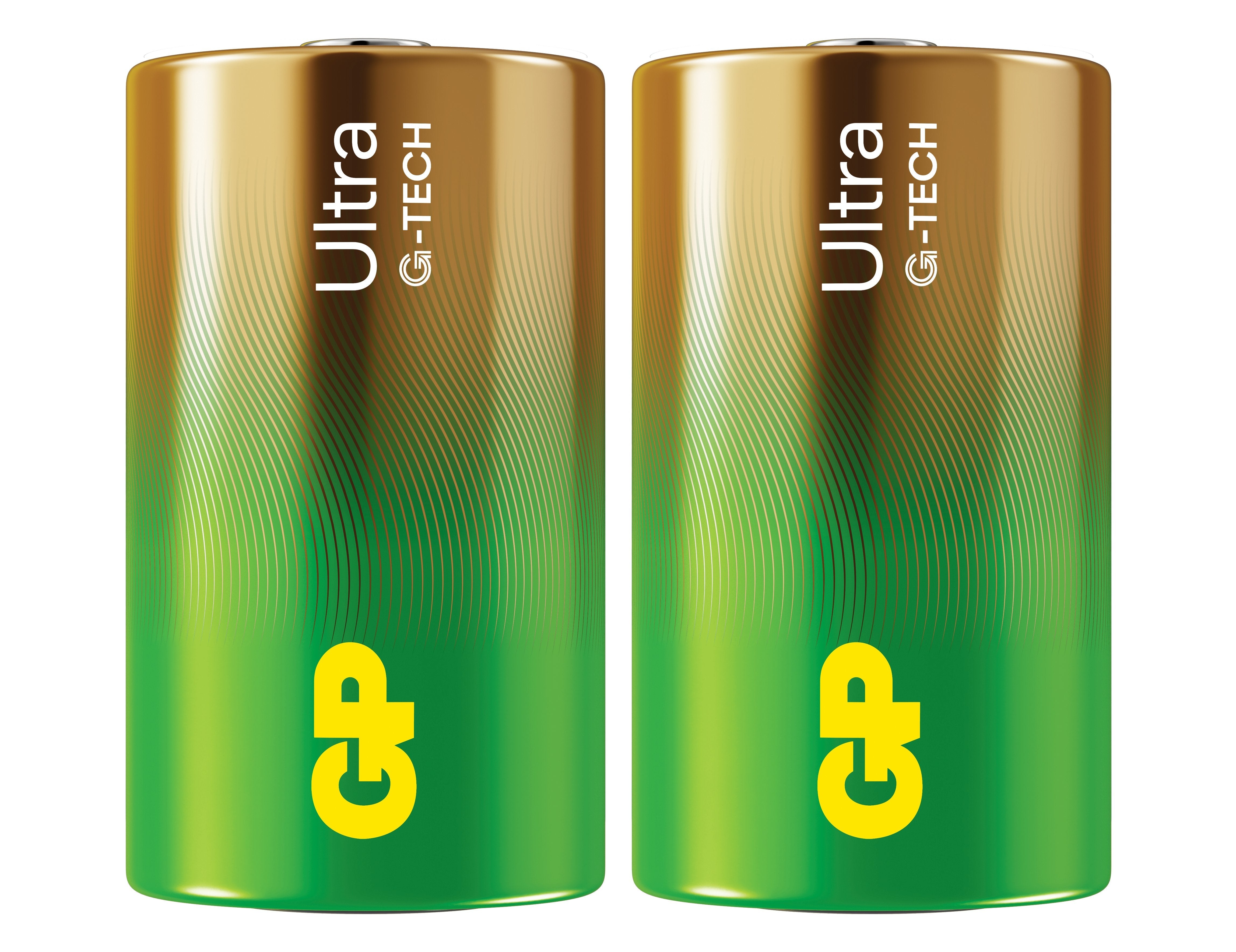 Gp Ultra Alkaline D/Lr20 Battery. 2-Pack