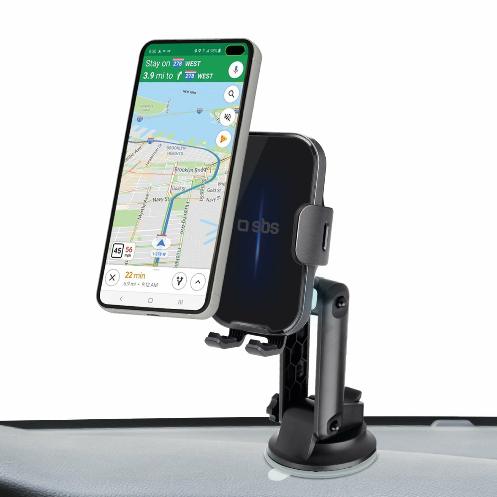 EAN 8018417445224 - SBS TESUPEXTWIR15W soporte Soporte activo para teléfono móvil Teléfono móvil/smartphone Negro imagen 4