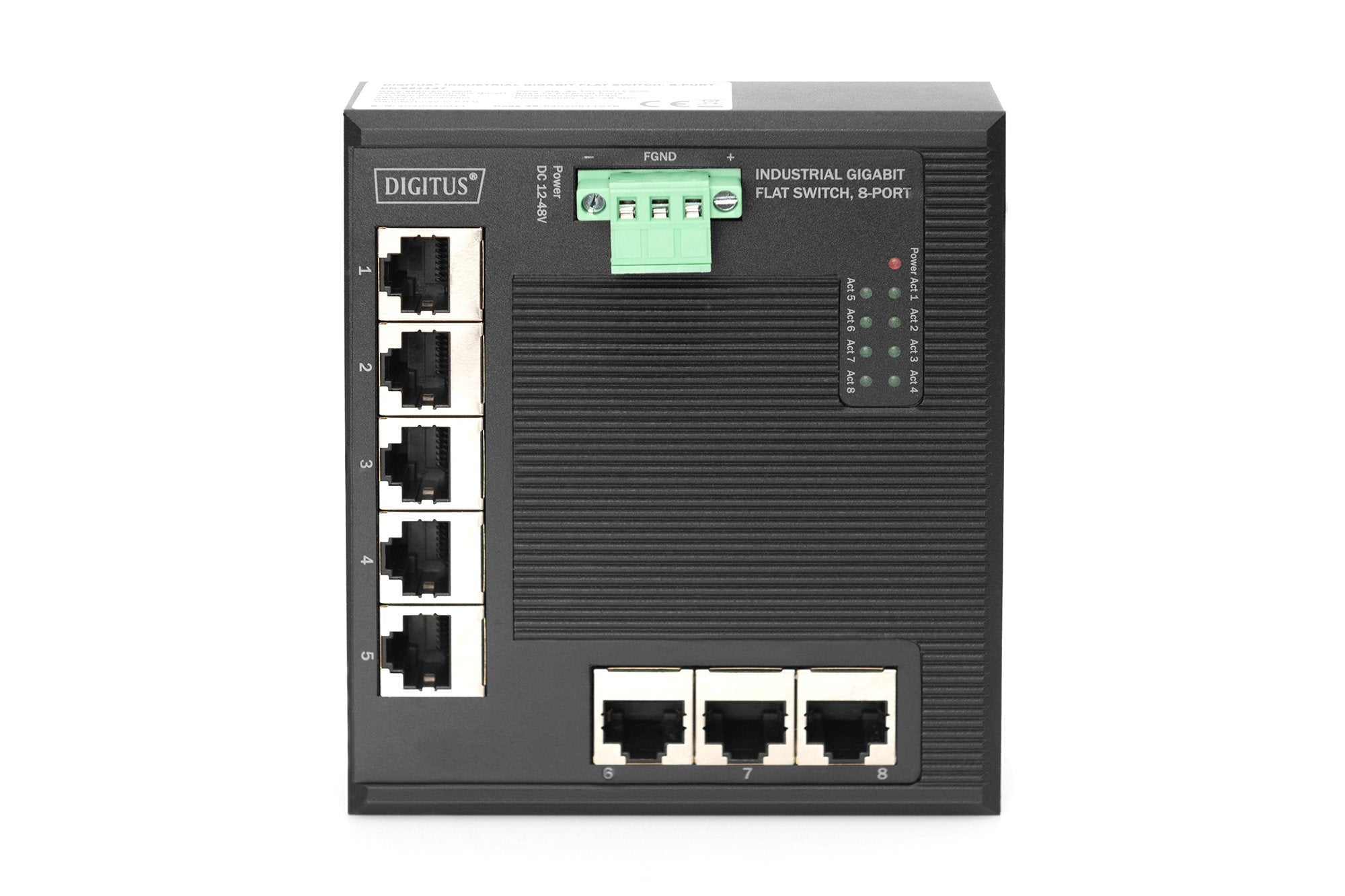 Digitus Industrie Gigabit Flat Switch, 8-Port