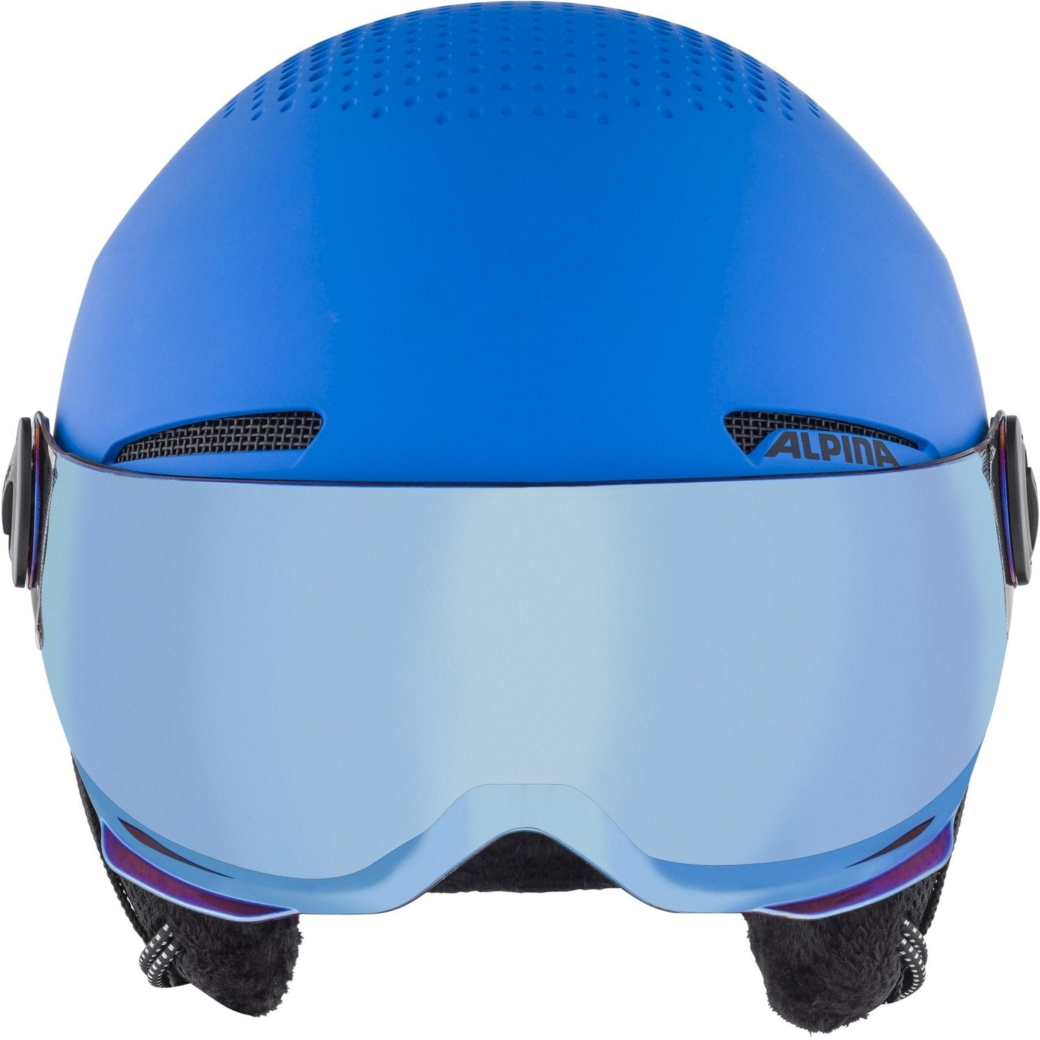 Casco De Invierno Alpina Zupo Visor Q-Lite Blue Matt 51-55