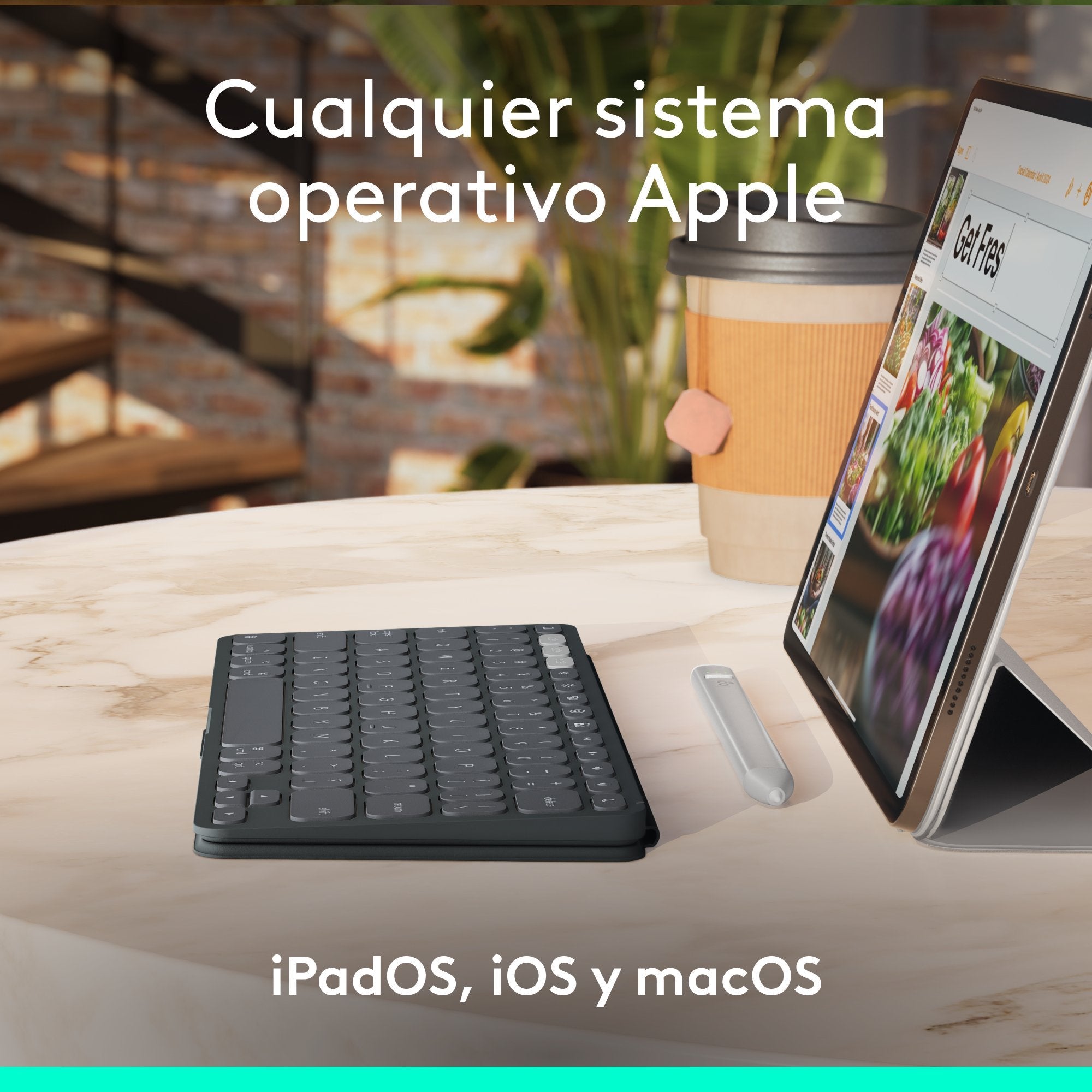 Teclado Español Logitech 920-013010 Para Móvil Bluetooth Grafito