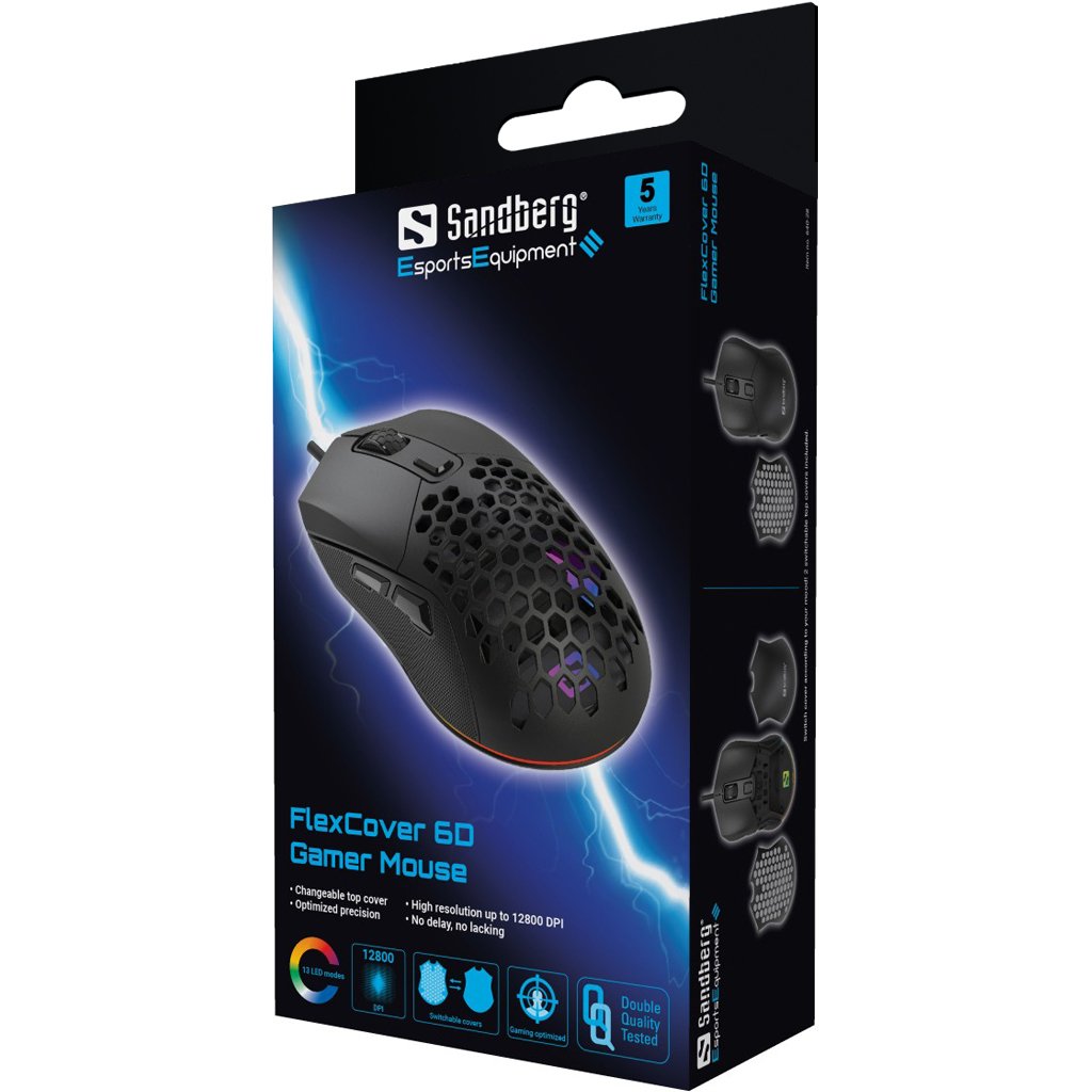 EAN 5705730640285 - Sandberg 640-28 ratón Juego Ambidextro USB tipo A 12800 DPI imagen 11