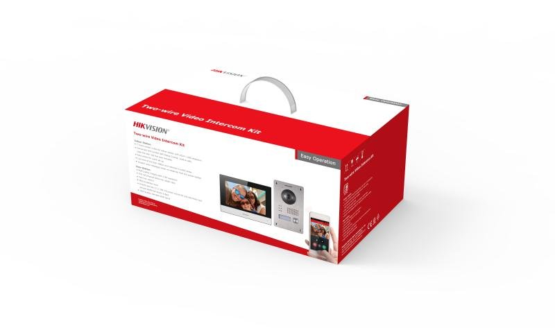 EAN 6942160425917 - Hikvision DS-KIS703Y-P sistema de intercomunicación de video 2 MP 17,8 cm (7") Negro, Plata imagen 1