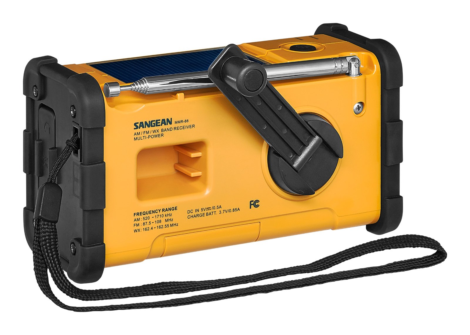 EAN 4711317993942 - Sangean MMR-88 DAB radio Portátil Digital Negro, Amarillo imagen 9