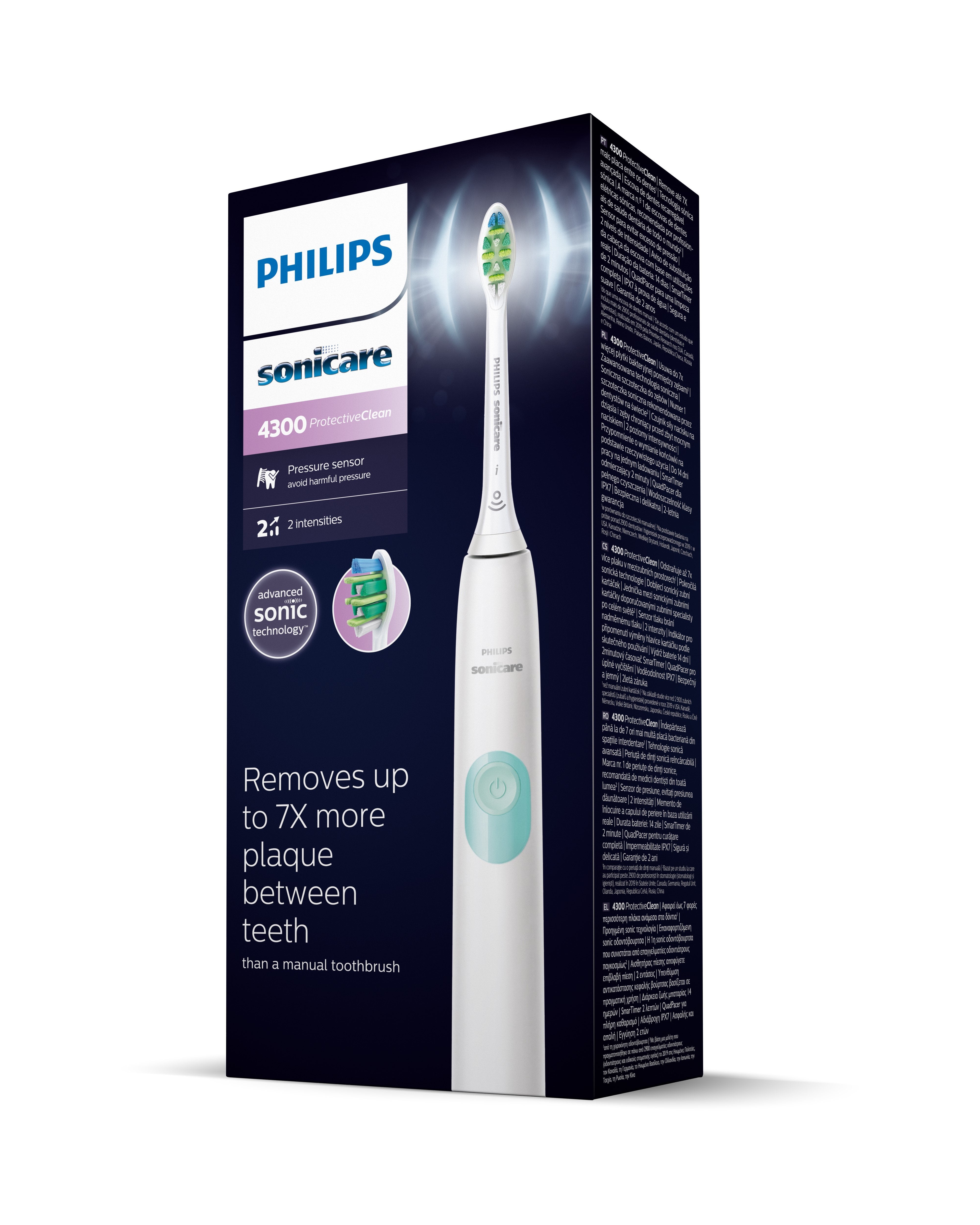 EAN 8710103863250 - Philips 4300 series HX6807/63 cepillo eléctrico para dientes Adulto Cepillo dental sónico Blanco imagen 5