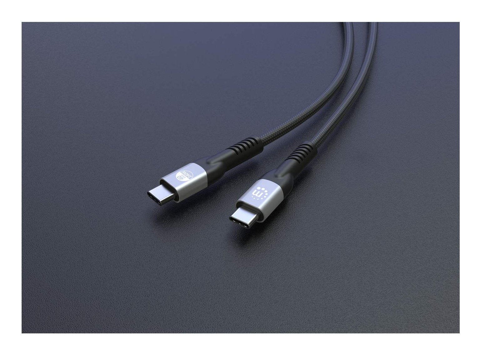Cable Manhattan 356381 Usb4 Gen 3x2 2 M Usb C Negro