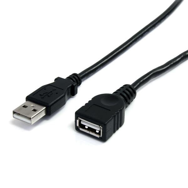 EAN 0065030840804 - StarTech.com USBEXTAA10BK cable USB USB 2.0 3 m USB A 0,48 Gbit/s Negro imagen 1