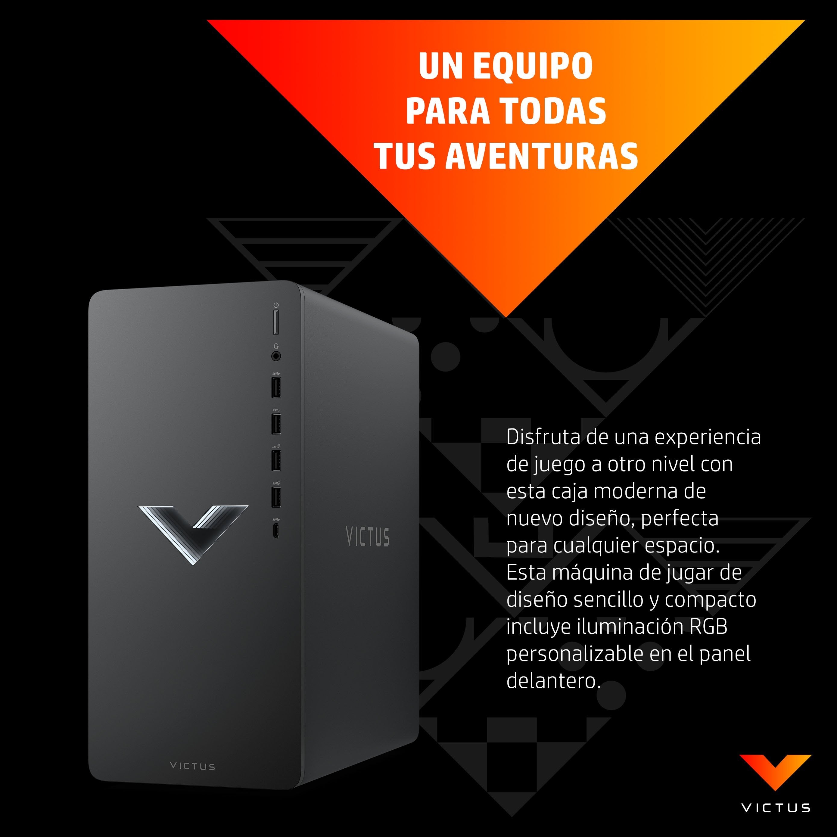 Victus By Hp 0108ns Pc 5600g Amd Ryzen 5 16gb 512gb Ssd Radeon Rx 6400 Windows 11 Home Blanco