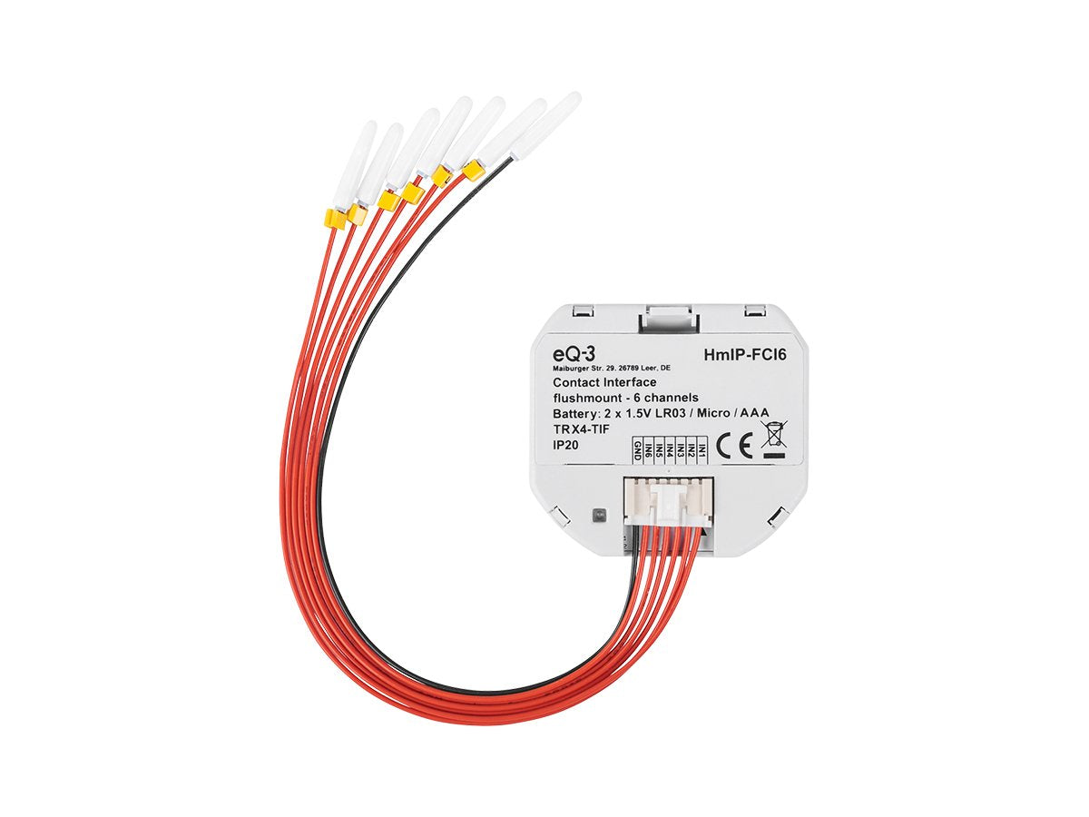 Interfaz De Contacto Ip Homematic Empotrada 6 Vías Hmip-Fci6, Relé Blanco 153501a0