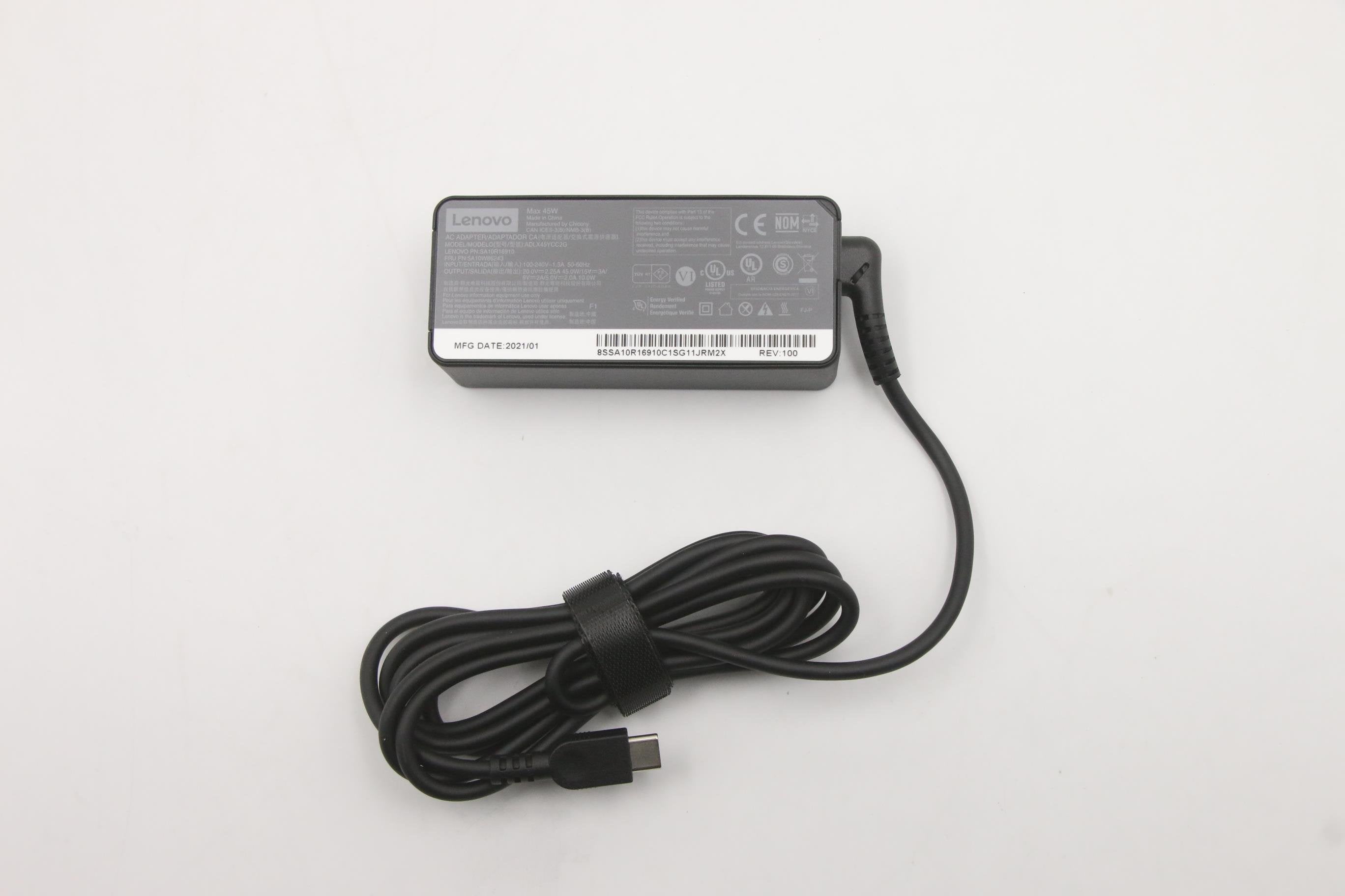 EAN 5704174263333 - Lenovo 5A10W86243 adaptador e inversor de corriente Interior 45 W Negro imagen 1