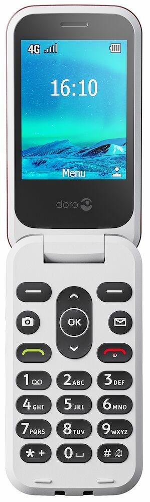 EAN 7322460085698 - Doro 2880 124,1 g Rojo, Blanco Característica del teléfono imagen 2