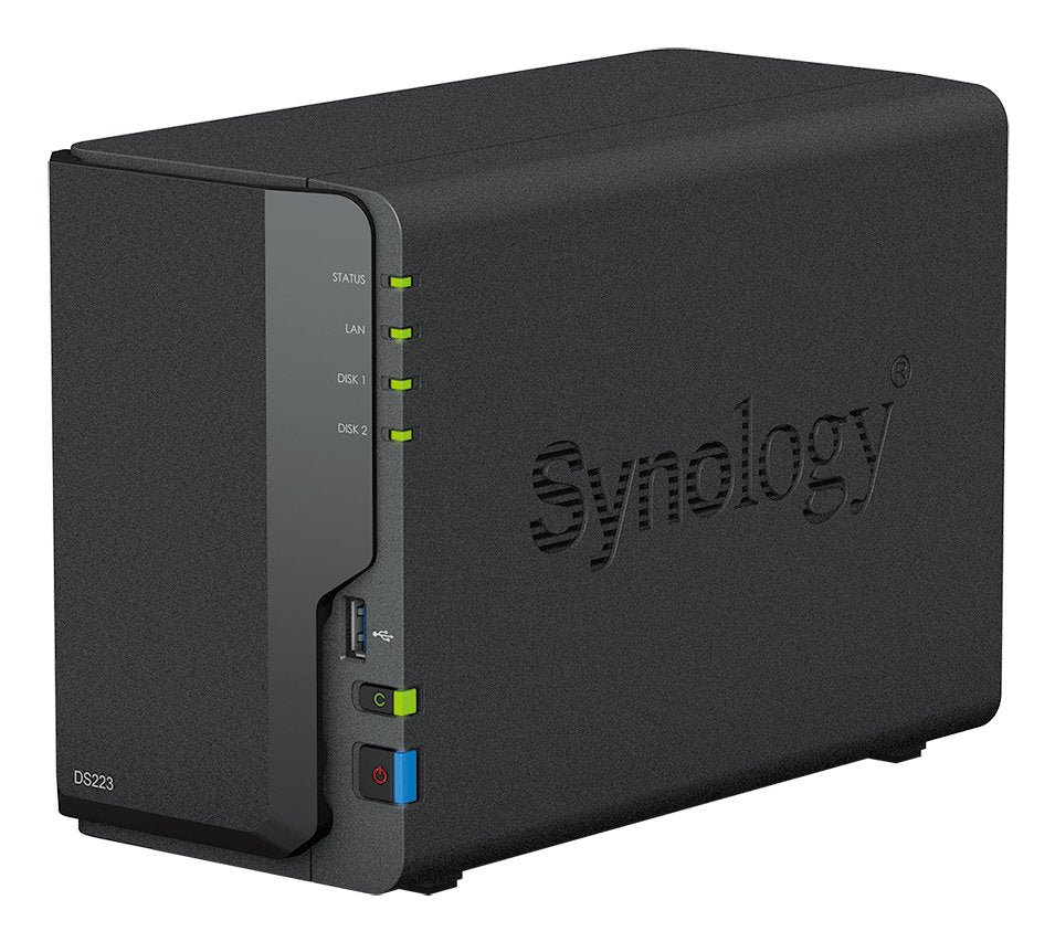 Nas Synology Diskstation Ds223 2 Bahías 3.5'- 2.5' 2gb Ddr4 Formato Torre