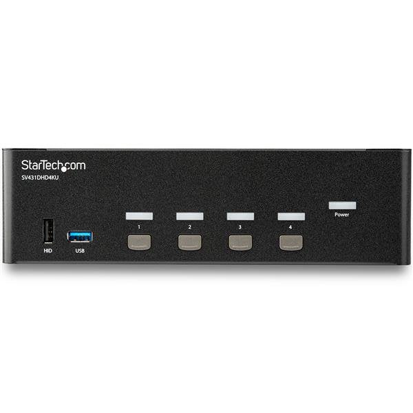 Startech Switch Kvm 4 Puertos 2xhdmi 4k