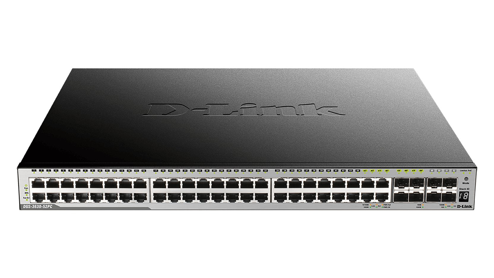 EAN 0790069472114 - D-Link DGS-3630-52TC/SI/E switch Gestionado L3 Gigabit Ethernet (10/100/1000) 1U Negro imagen 1